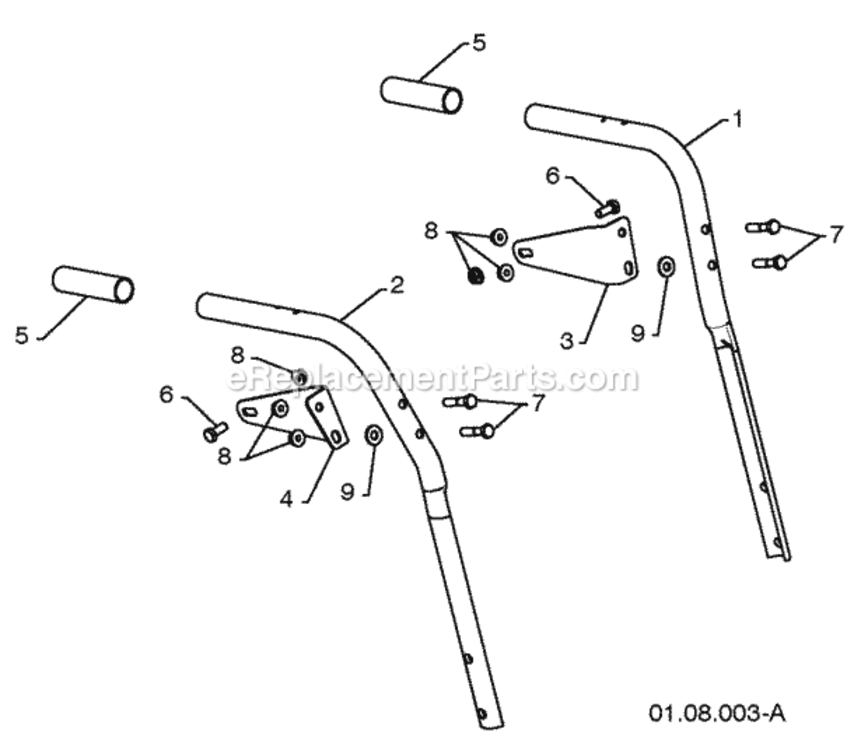 Page P Diagram and Parts List for PP208E24 2010-04 Husqvarna Snow Blower