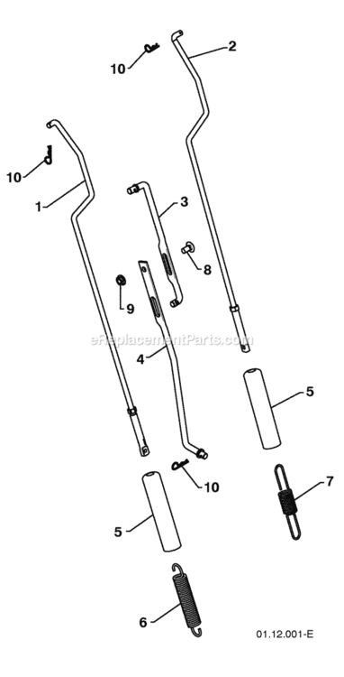 Page S Diagram and Parts List for PP208E24 2010-04 Husqvarna Snow Blower