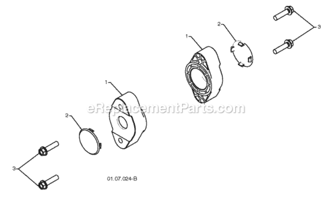 Page E Diagram and Parts List for PP208E24 2010-04 Husqvarna Snow Blower