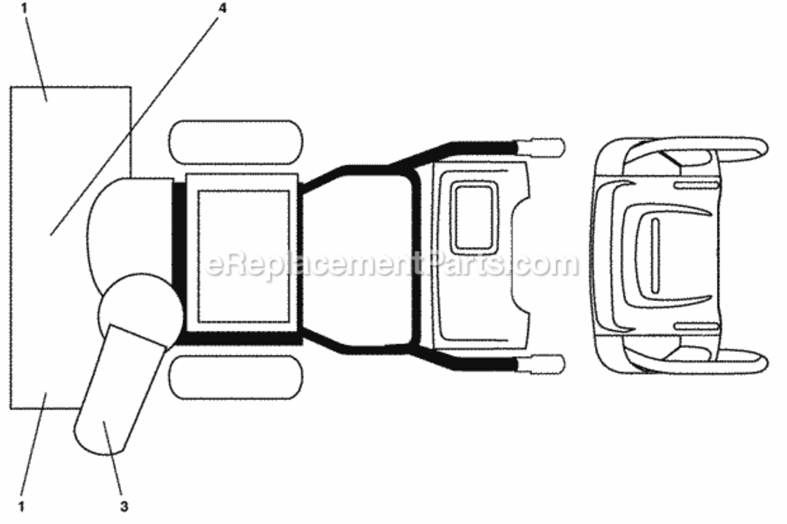 Decals Diagram and Parts List for PP208EPS24 2009-08 Husqvarna Snow Blower