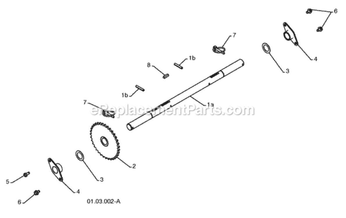 Drive Diagram and Parts List for PP208EPS24 2010-07 Husqvarna Snow Blower