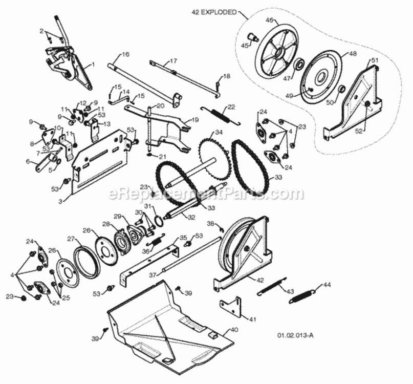 Page O Diagram and Parts List for PP208EPS24 2010-07 Husqvarna Snow Blower