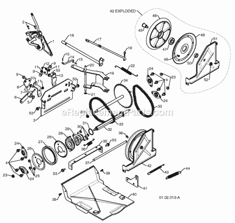 Page O Diagram and Parts List for PP265E27 2009-08 Husqvarna Snow Blower