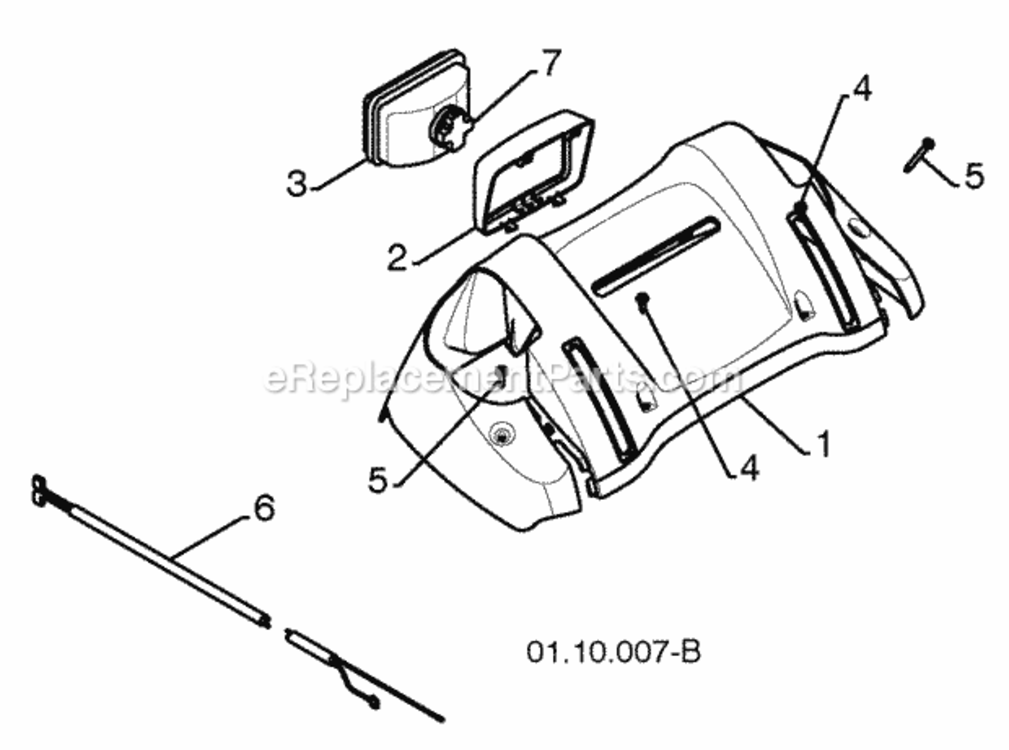 Page U Diagram and Parts List for PP265E27 2009-08 Husqvarna Snow Blower
