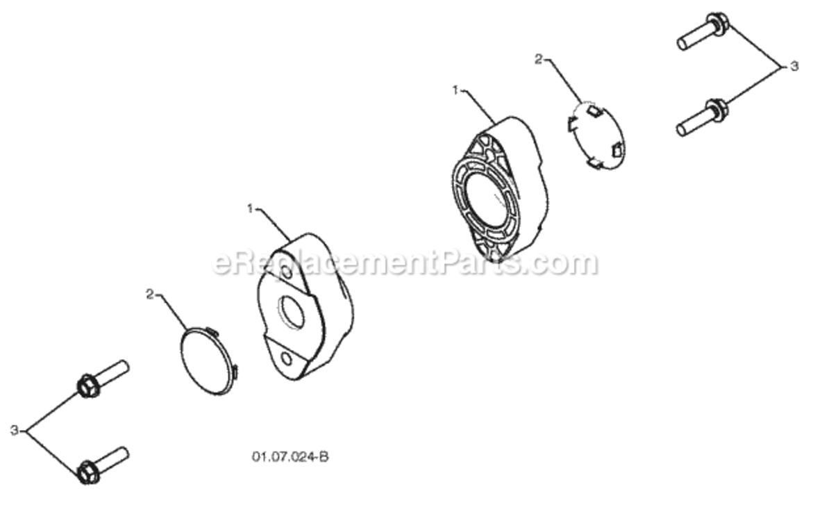Auger_Housing__Impeller_Assembly Diagram and Parts List for PP291E27 2010-07 Husqvarna Snow Blower
