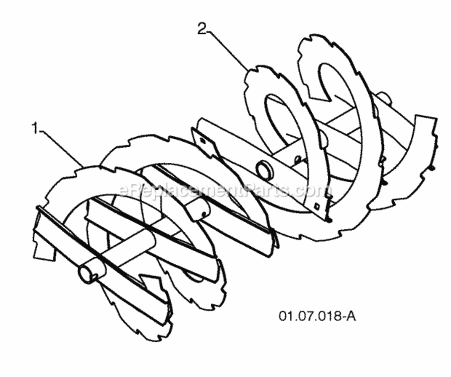 Page D Diagram and Parts List for PP291E27 2010-07 Husqvarna Snow Blower