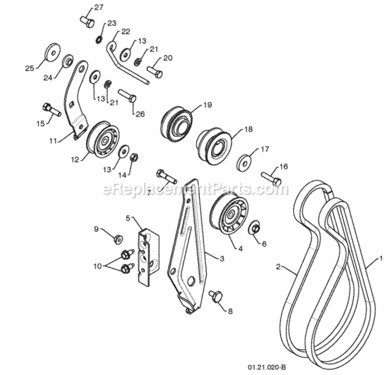 Page I Diagram and Parts List for PP291E27 2010-07 Husqvarna Snow Blower