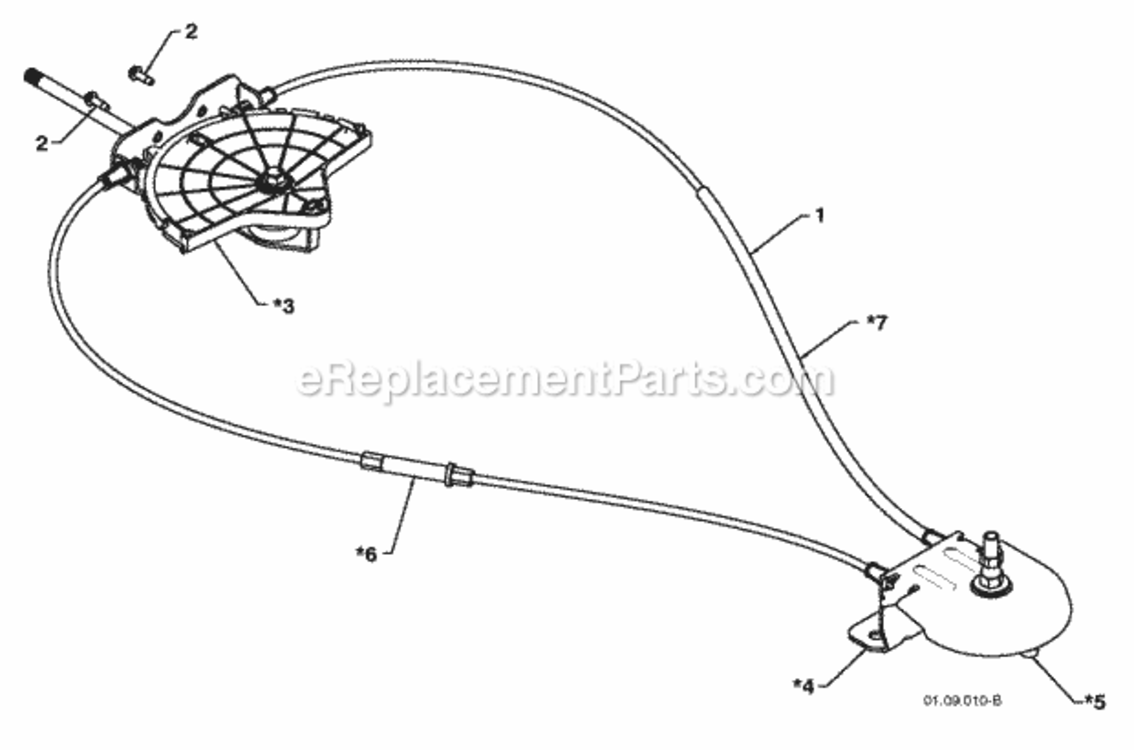 Page M Diagram and Parts List for PP291EPS27 2010-04 Husqvarna Snow Blower