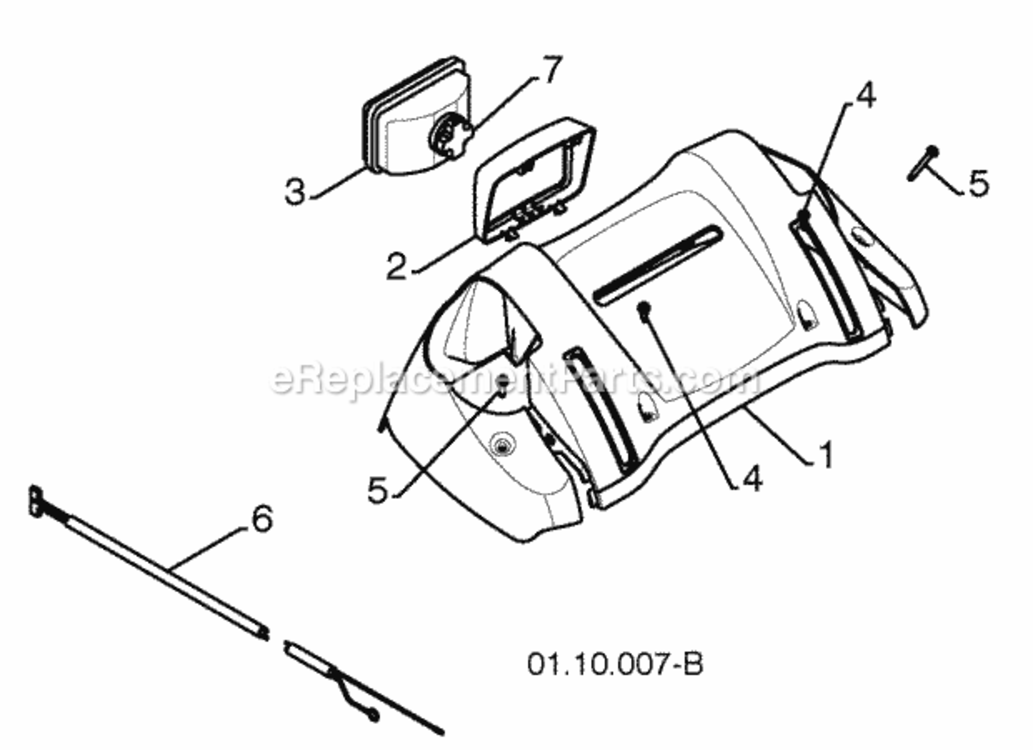 Page R Diagram and Parts List for PP291EPS27 2010-04 Husqvarna Snow Blower