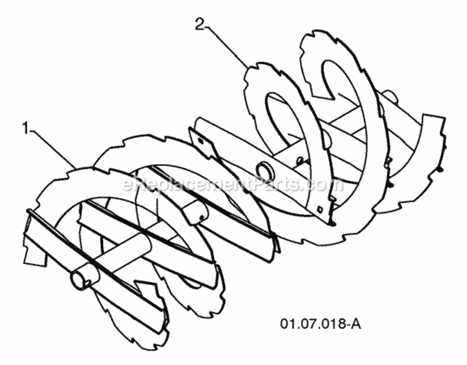 Page F Diagram and Parts List for PP291EPS27 2010-04 Husqvarna Snow Blower