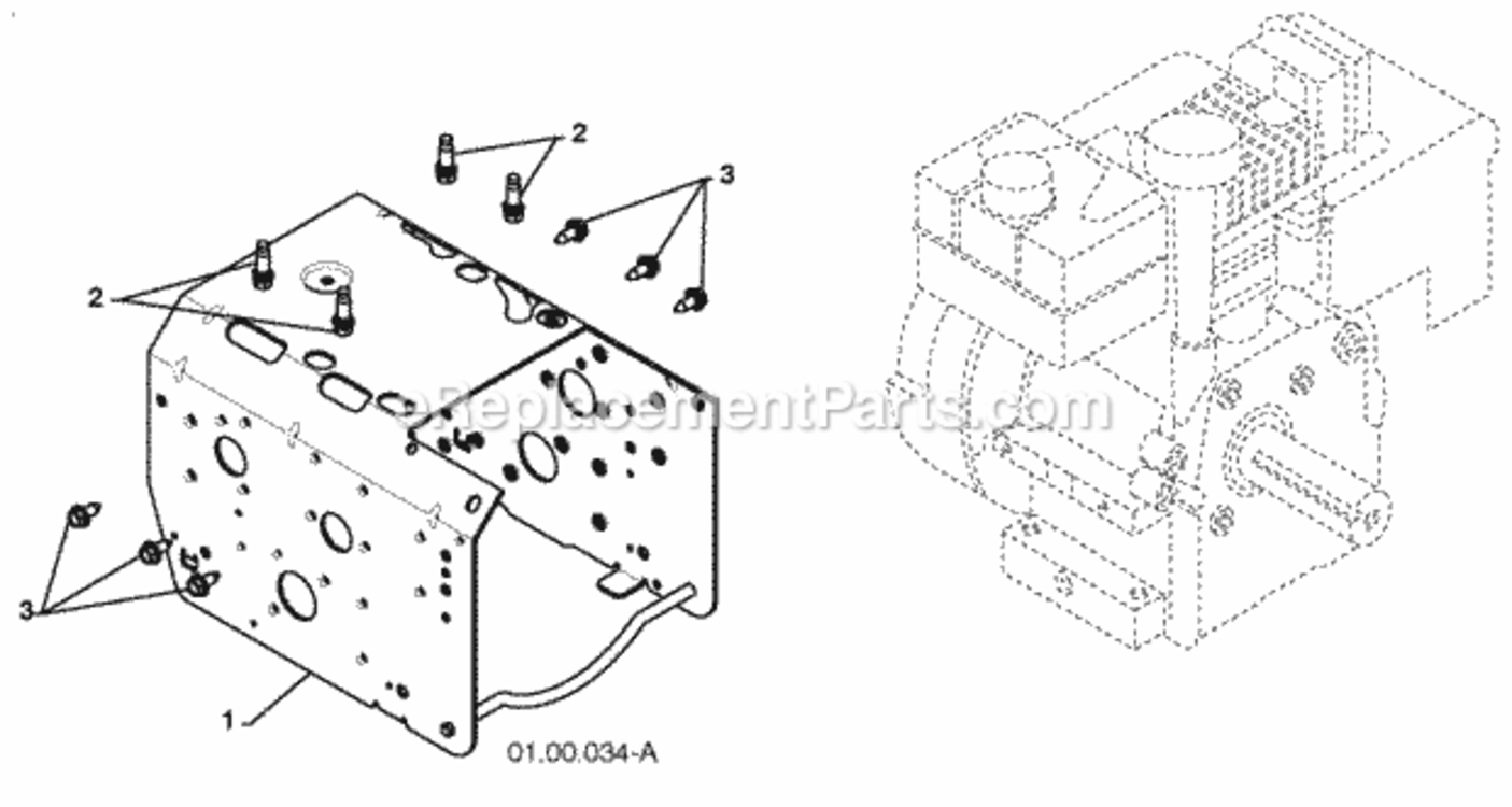 Chassis__Engine__Pulleys Diagram and Parts List for PP414EPS30 2010-04 Husqvarna Snow Blower