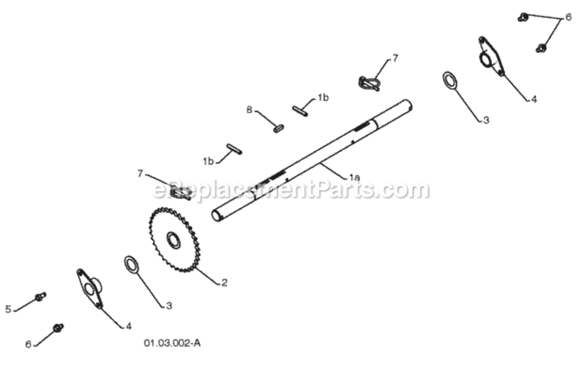 Drive Diagram and Parts List for PP414EPS30 2010-04 Husqvarna Snow Blower