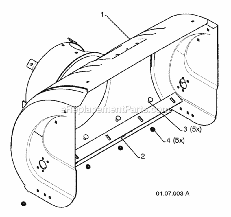 Page D Diagram and Parts List for PP414EPS30 2010-04 Husqvarna Snow Blower
