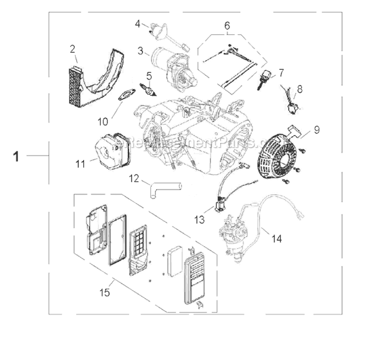 Page A Diagram and Parts List for PP4300  Husqvarna Generator