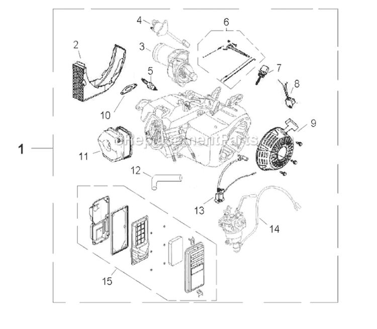 Page A Diagram and Parts List for PP6600  Husqvarna Generator