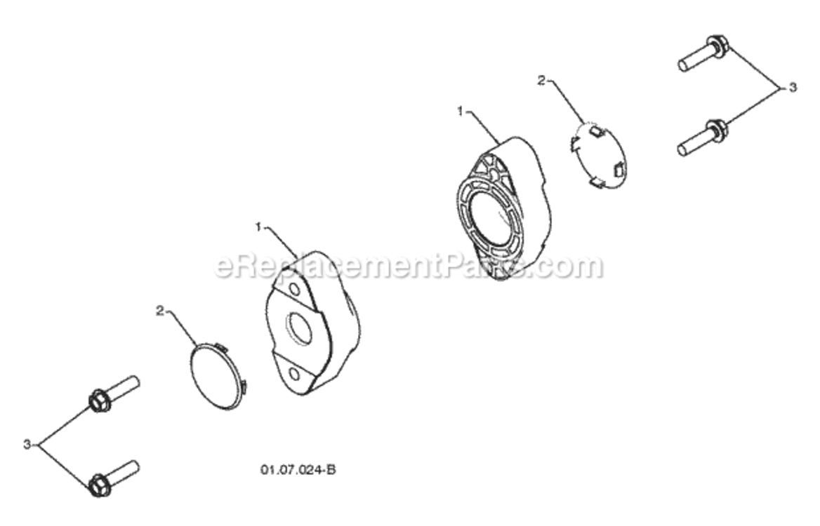 Auger_Housing__Impeller_Assembly Diagram and Parts List for PR1030ES 2009-06 Husqvarna Snow Blower