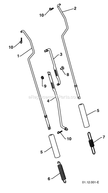 Page S Diagram and Parts List for PR1030ES 2009-06 Husqvarna Snow Blower