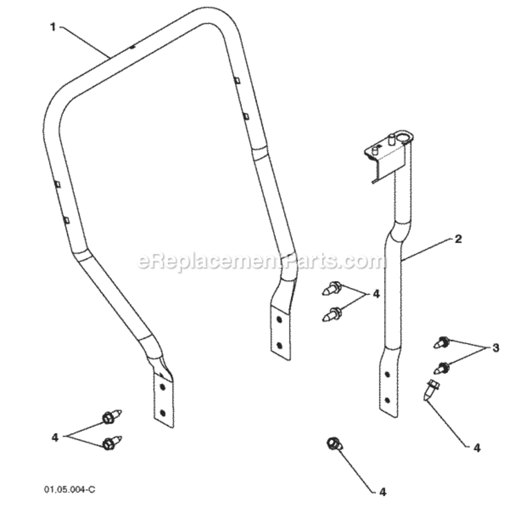 Page T Diagram and Parts List for PR1030ES 2009-06 Husqvarna Snow Blower
