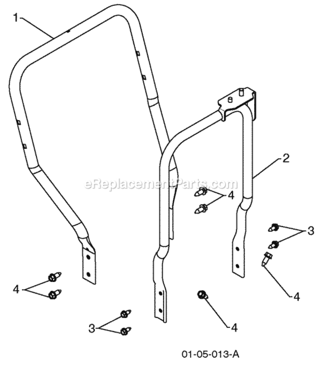 Page R Diagram and Parts List for PR624ES 2010-04 Husqvarna Snow Blower