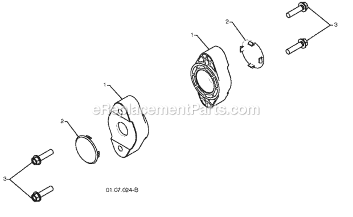 Page C Diagram and Parts List for PR6R24 2009-09 Husqvarna Snow Blower