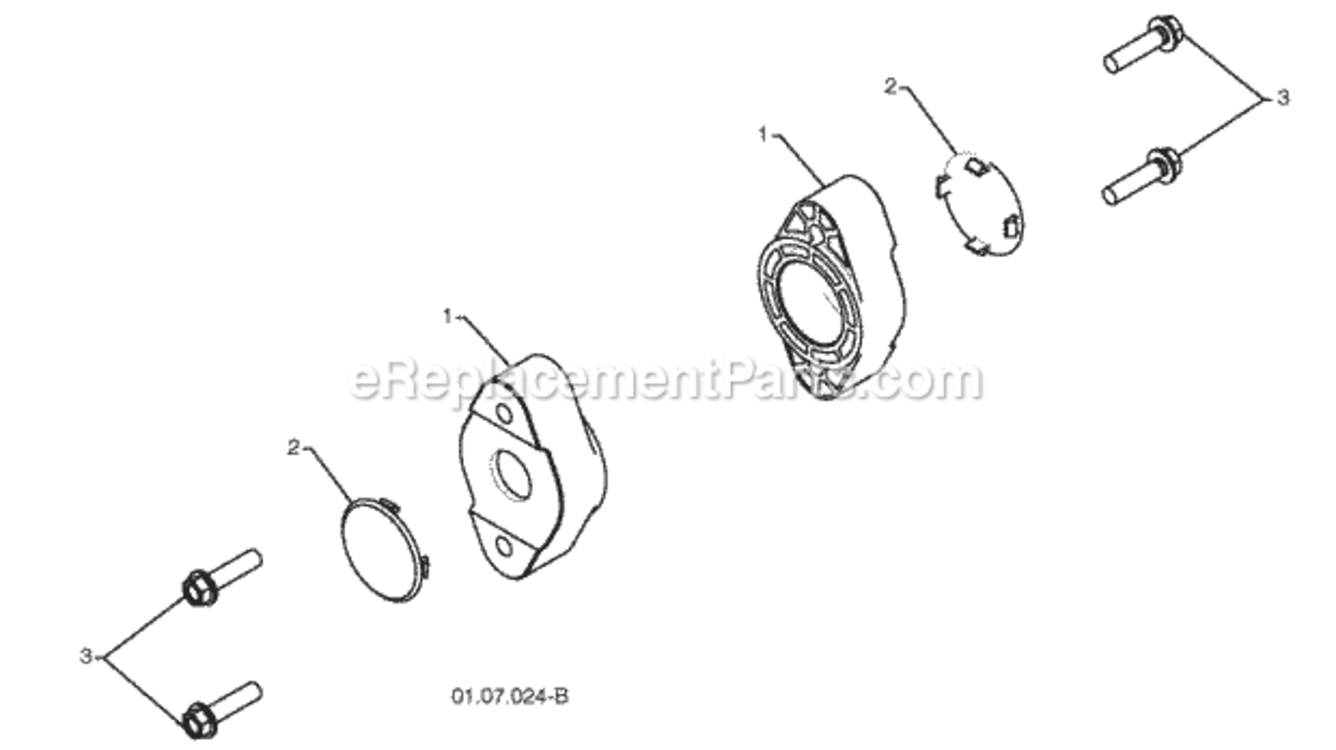Page B Diagram and Parts List for PR827ES 2009-07 Husqvarna Snow Blower