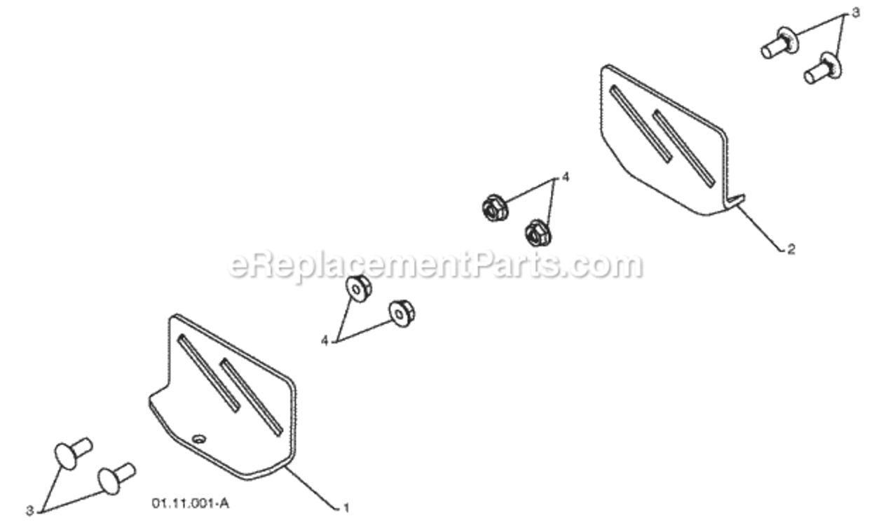 Page D Diagram and Parts List for PR827ES 2009-07 Husqvarna Snow Blower