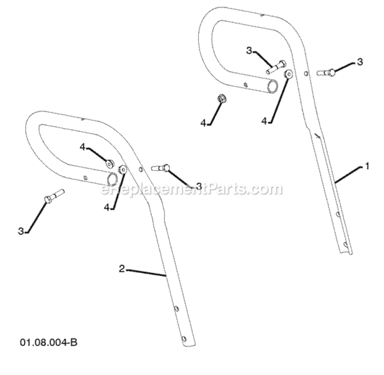 Page T Diagram and Parts List for PR827ES 2010-06 Husqvarna Snow Blower