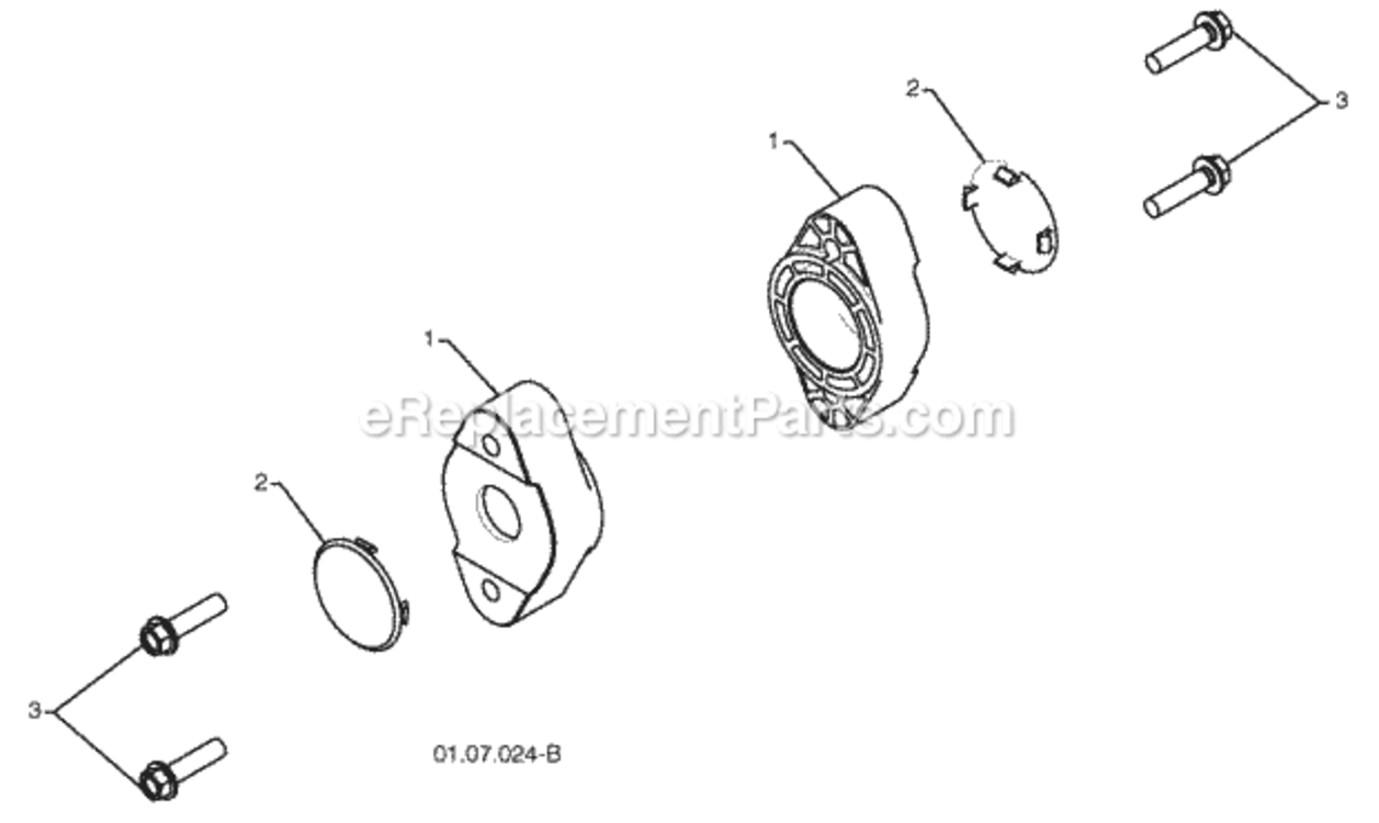 Page C Diagram and Parts List for PR827ES 2010-06 Husqvarna Snow Blower