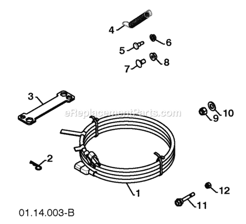 Bag_Of_Parts Diagram and Parts List for PR827ES 2010-06 Husqvarna Snow Blower