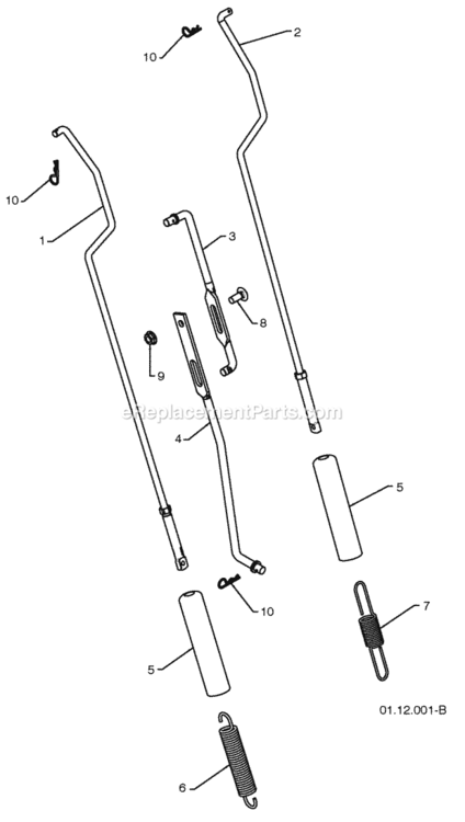 Page R Diagram and Parts List for PR8527ES 2008-10 Husqvarna Snow Blower