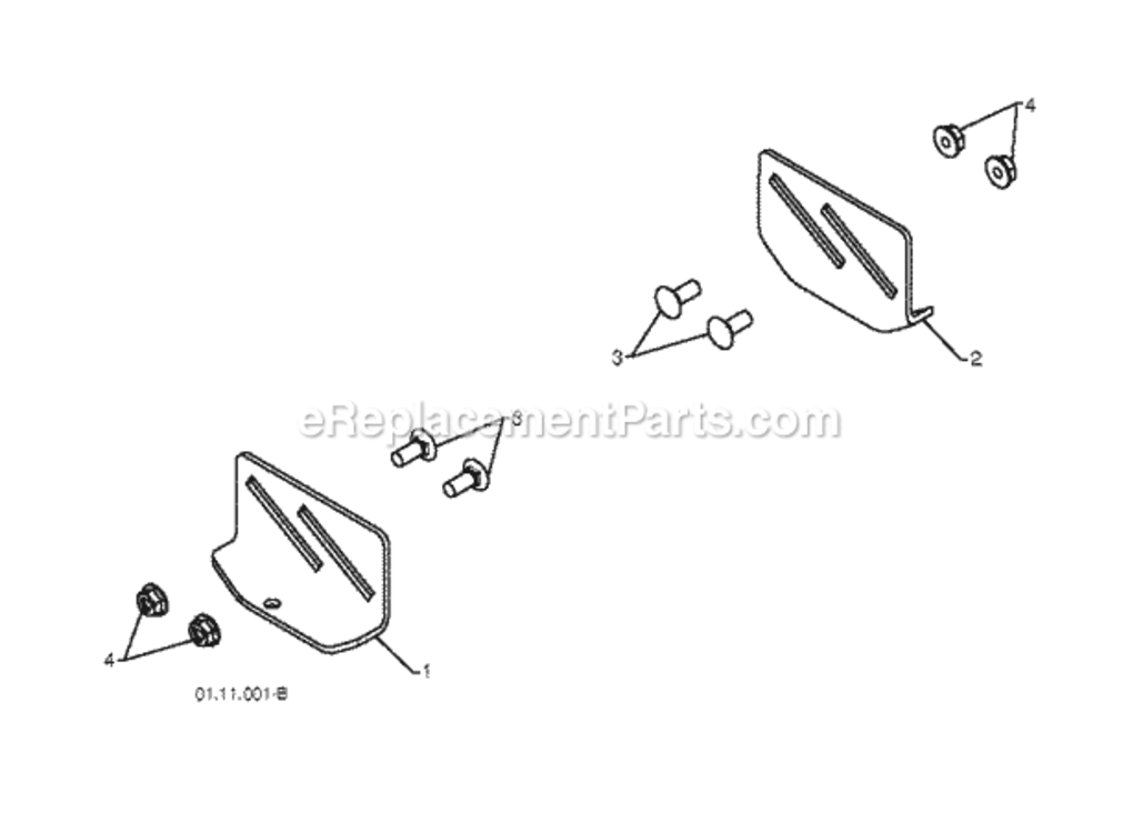 Page E Diagram and Parts List for PSB240 2010-06 Husqvarna Snow Blower