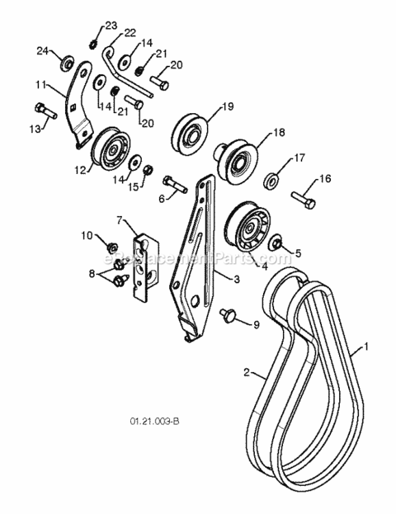 Page I Diagram and Parts List for PSB240 2010-06 Husqvarna Snow Blower