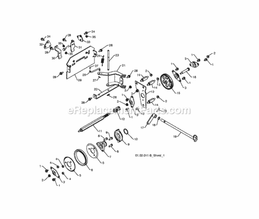 Page O Diagram and Parts List for PSB270 2010-06 Husqvarna Snow Blower