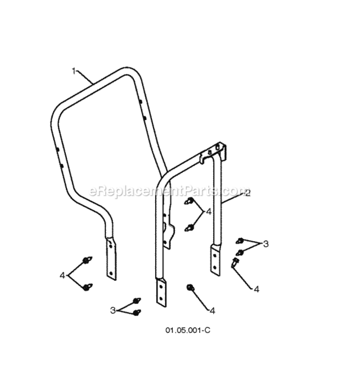 Page R Diagram and Parts List for PSB270 2010-06 Husqvarna Snow Blower