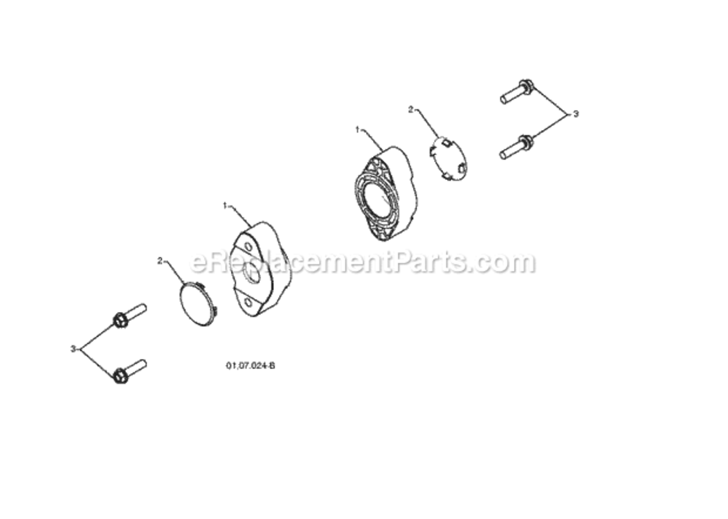 Auger_Housing_Impeller Diagram and Parts List for PSB270 2010-06 Husqvarna Snow Blower