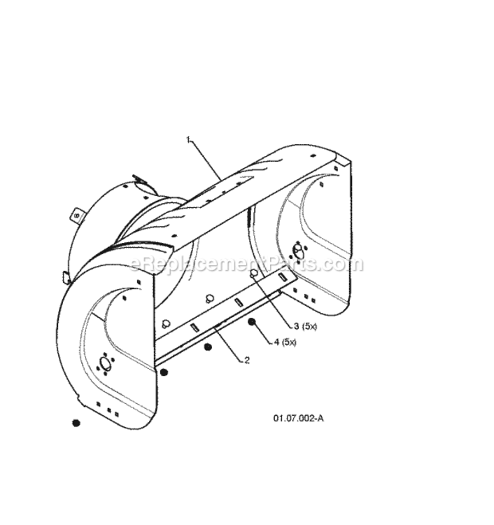 Page D Diagram and Parts List for PSB270 2010-06 Husqvarna Snow Blower