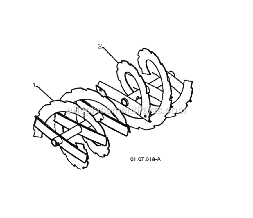 Page E Diagram and Parts List for PSB270 2010-06 Husqvarna Snow Blower