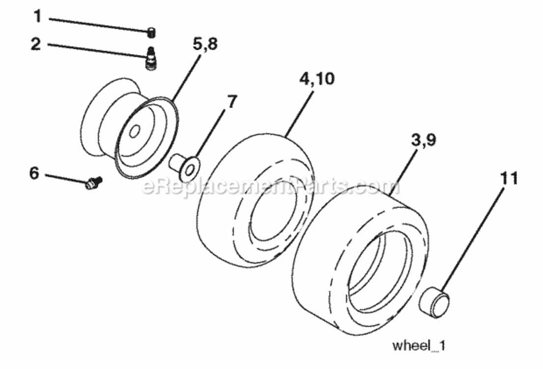 Page J Diagram and Parts List for PXT15538 2008-10 Husqvarna Lawn Tractor