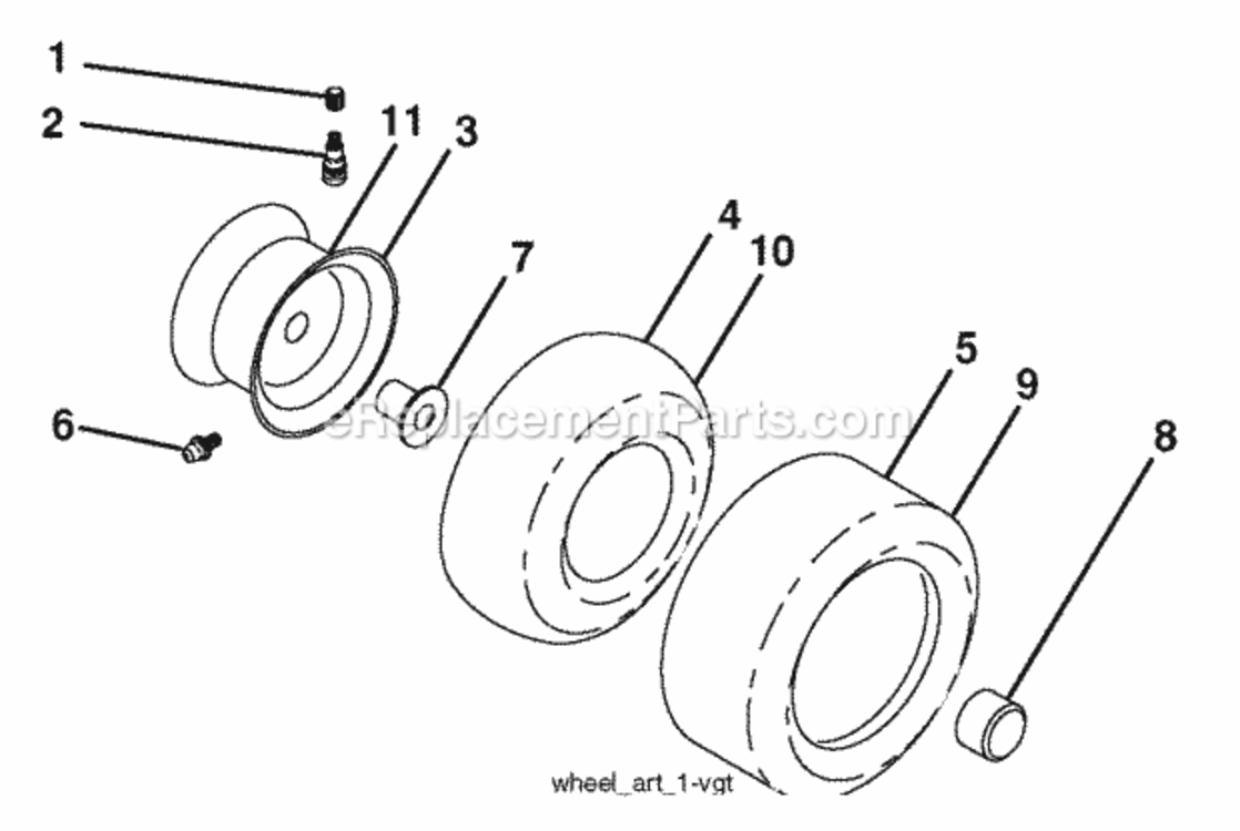 Page J Diagram and Parts List for PBGTGE 2006-04 Husqvarna Lawn Tractor