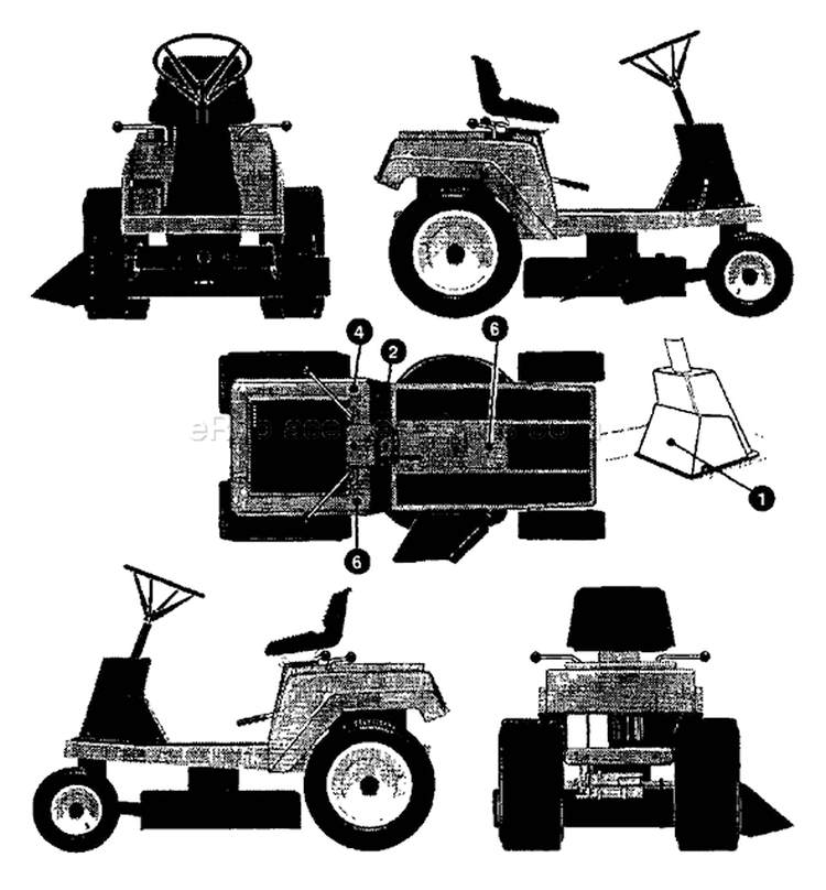 Page C Diagram and Parts List for RER800 RER 800 1993-04 Husqvarna Lawn Tractor