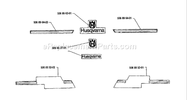 Page E Diagram and Parts List for 1200-14 Rider  1991-03 Husqvarna Lawn Tractor