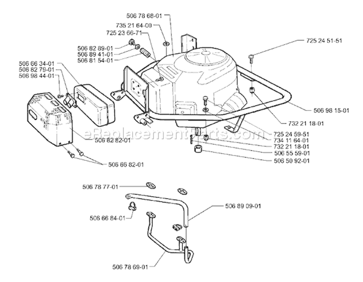 Page K Diagram and Parts List for RIDER 14 Pro 2000-02 Husqvarna Lawn Tractor