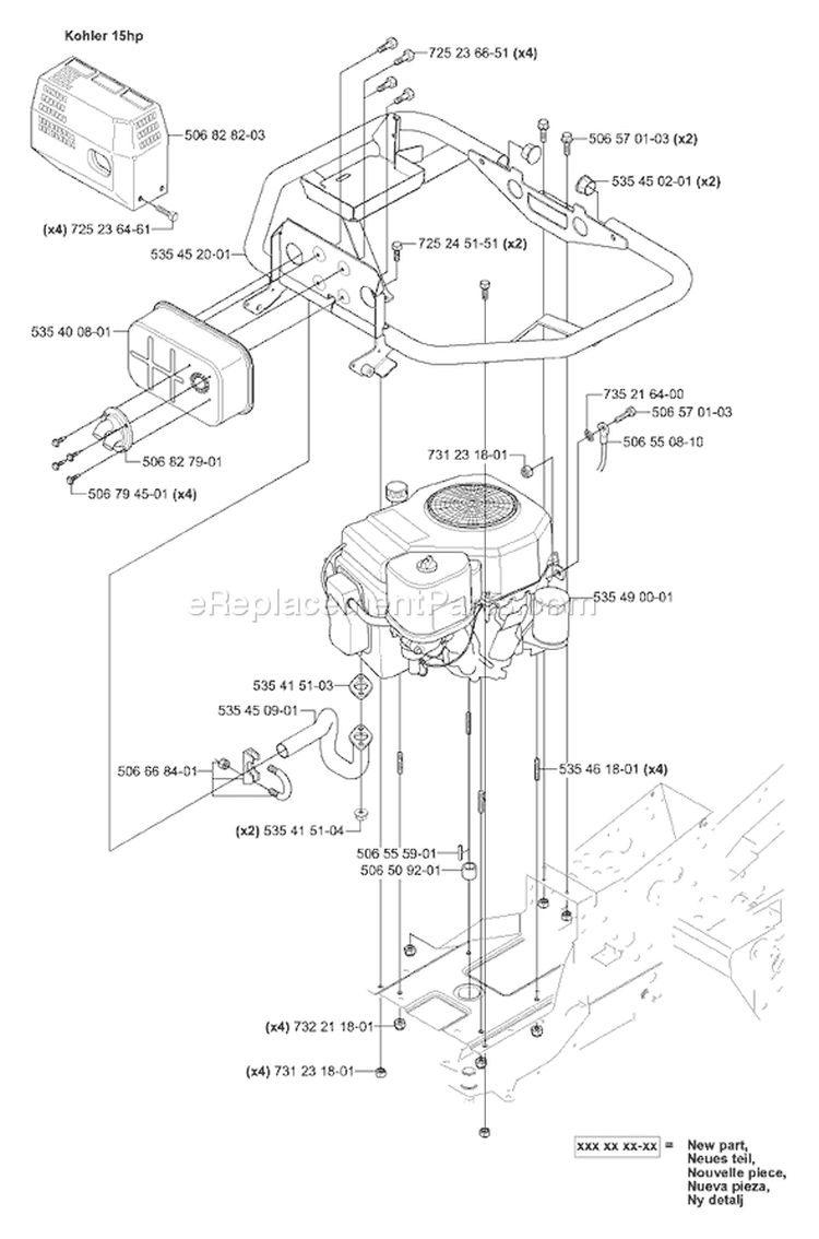 Page J Diagram and Parts List for 155 Rider  AWD USA -2006-01 Husqvarna Lawn Tractor