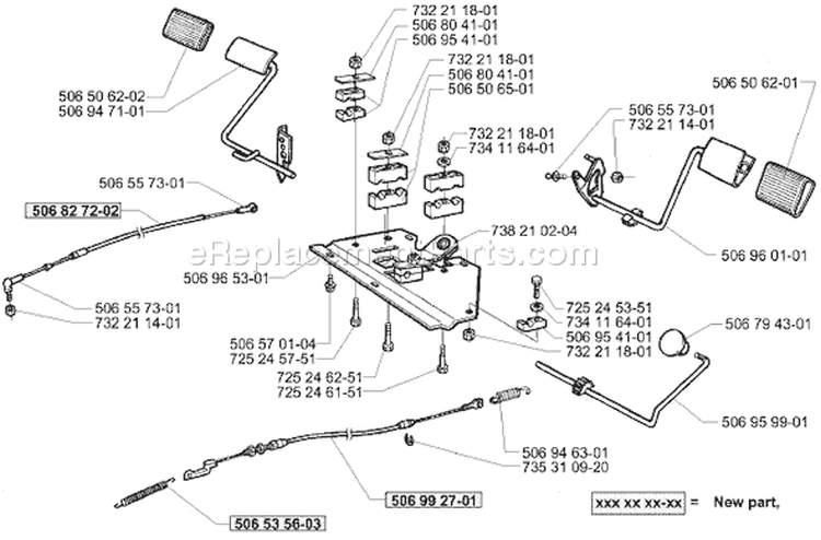 Page P Diagram and Parts List for RIDER 16 2001-01 Husqvarna Lawn Tractor