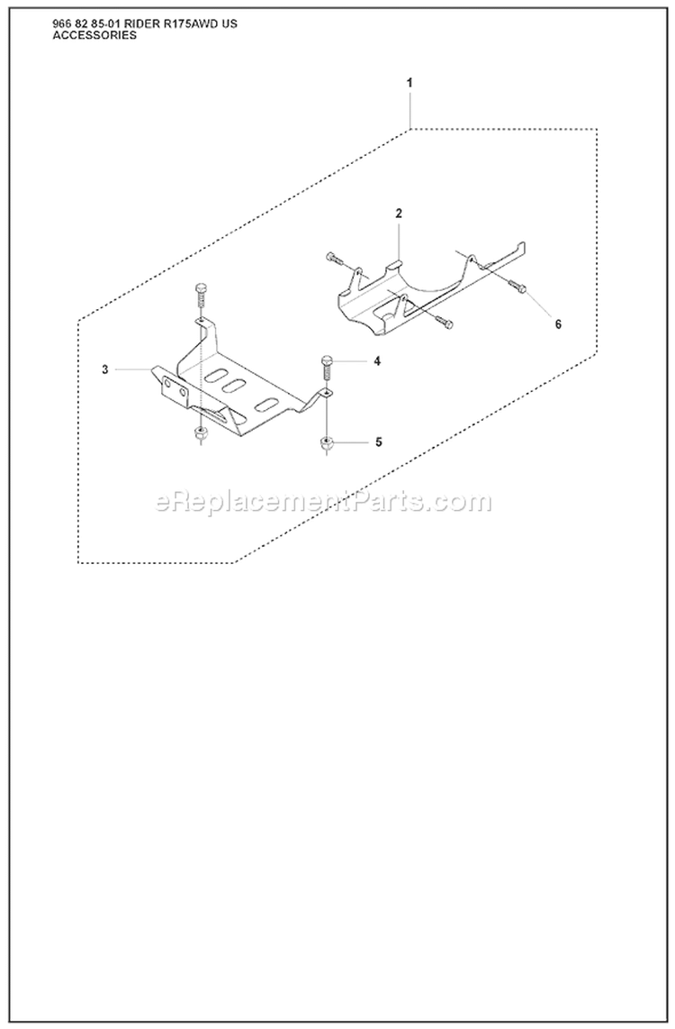 Page A Diagram and Parts List for 175 Rider  AWD USA -2008-05 Husqvarna Lawn Tractor