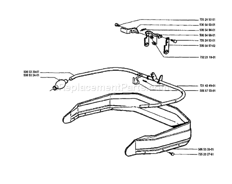 Page C Diagram and Parts List for 850 Rider  8 1989-02 Husqvarna Lawn Tractor