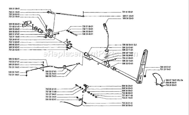 Page I Diagram and Parts List for 850 Rider  8 1989-02 Husqvarna Lawn Tractor