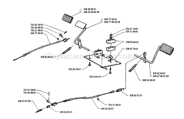 Page L Diagram and Parts List for 850 Rider  12 1990-02 Husqvarna Lawn Tractor