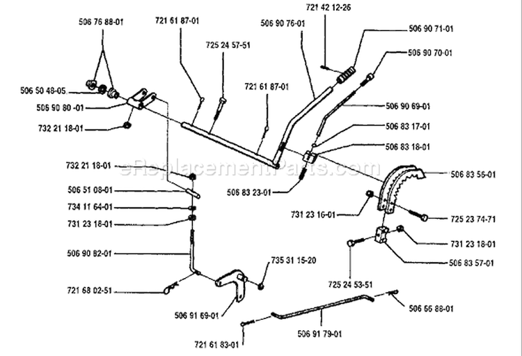 Page I Diagram and Parts List for 970 Rider  12 S 1994-03 Husqvarna Lawn Tractor