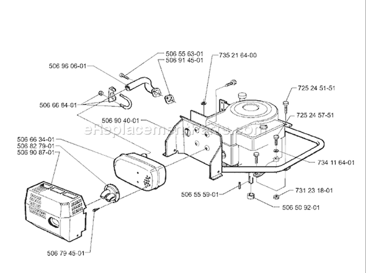 Page H Diagram and Parts List for 970 Rider  H-15 1998-01 Husqvarna Lawn Tractor